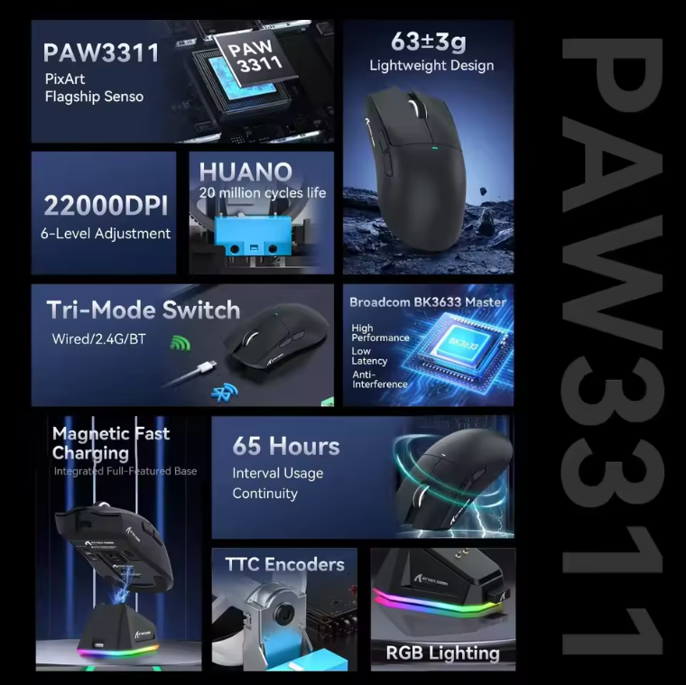 Gaming Mouse Attack Shark X11