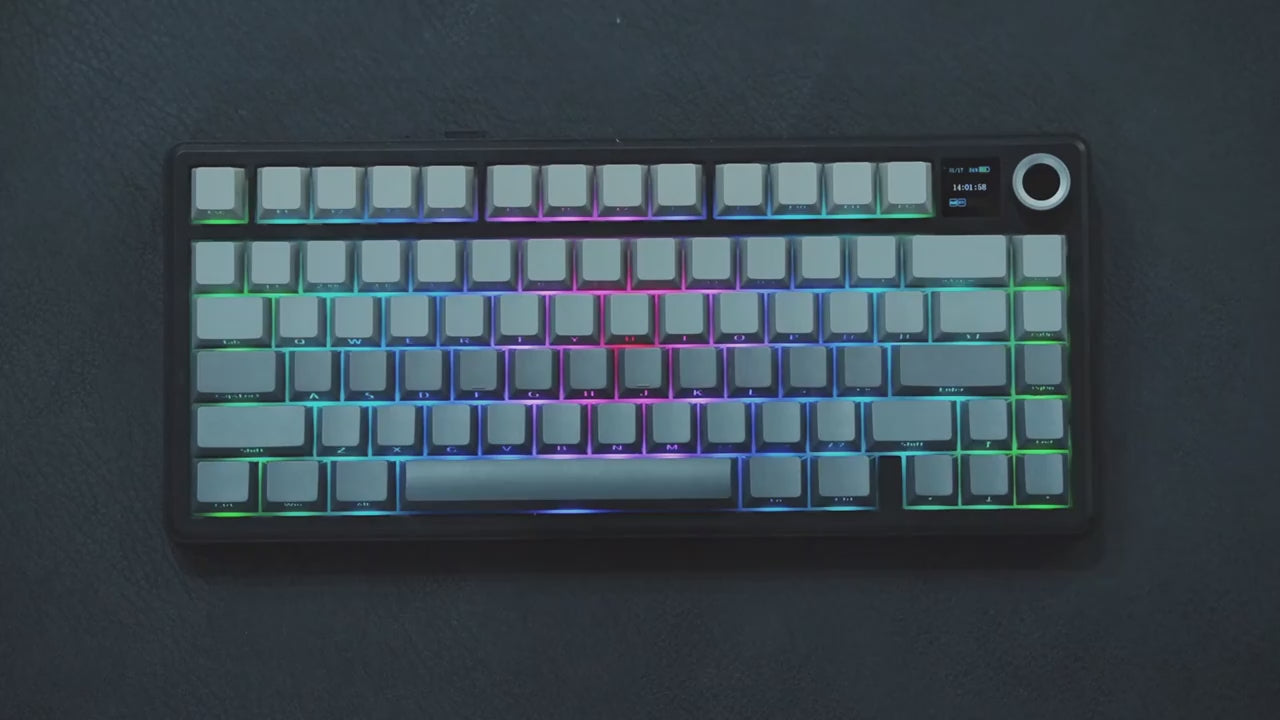 Aula F75 MAX wireless mechanical keyboard with hot-swappable switches and PBT keycaps