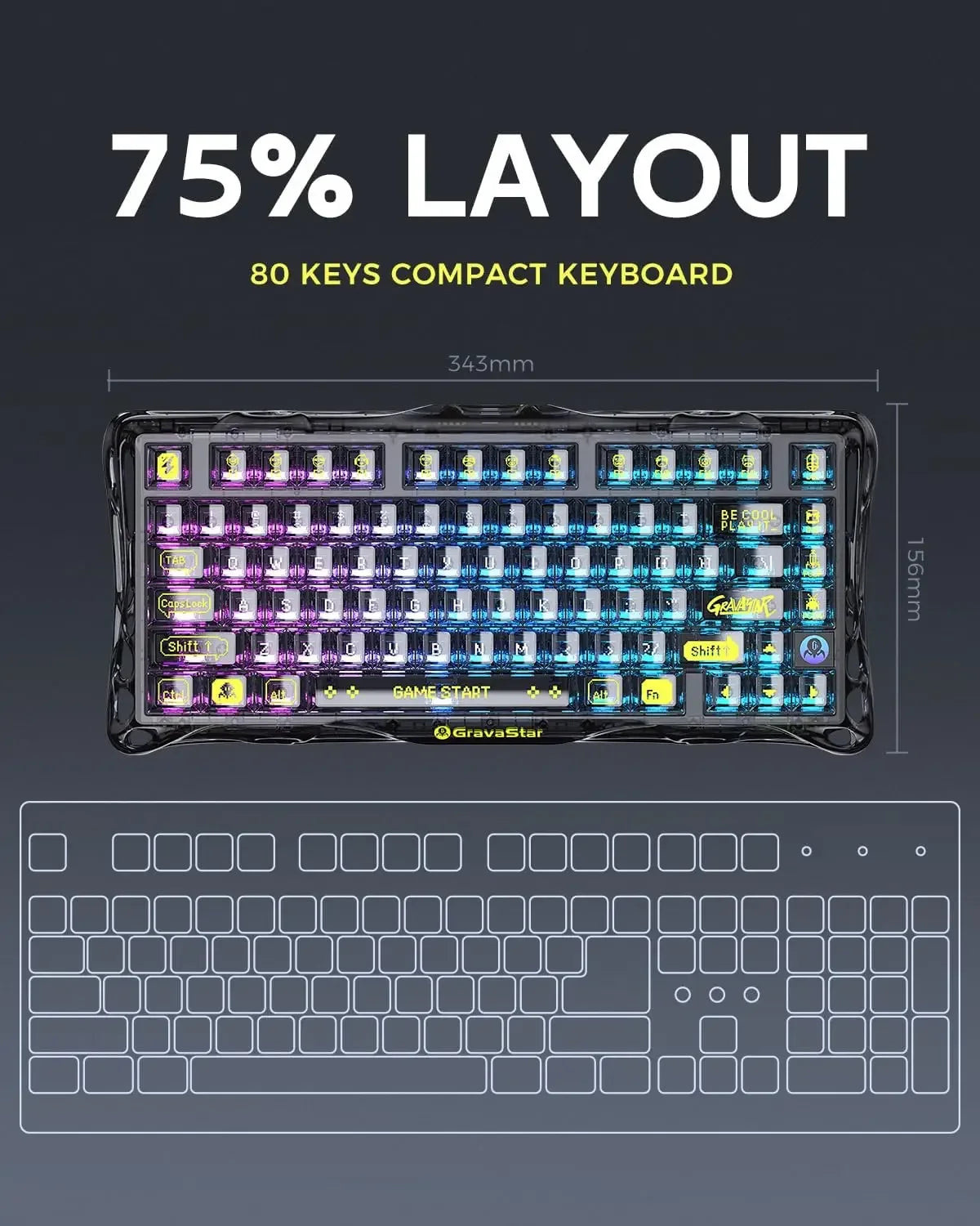 Gravastar K1 Mechanical Keyboard