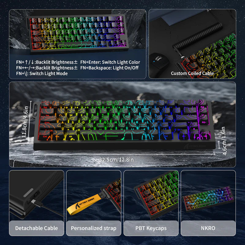 Keyboard ATTACK SHARK X68